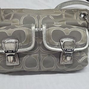 Coach Silver and Gray Women's Bag